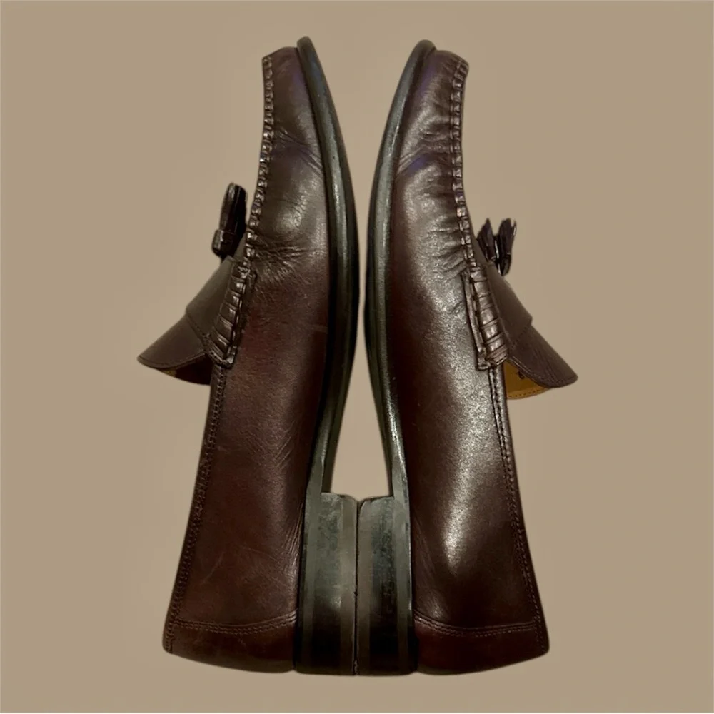 Florsheim 11393 Tassel Stitched‎ Pinch Moc Comfort Dress Loafers Mens size 9M